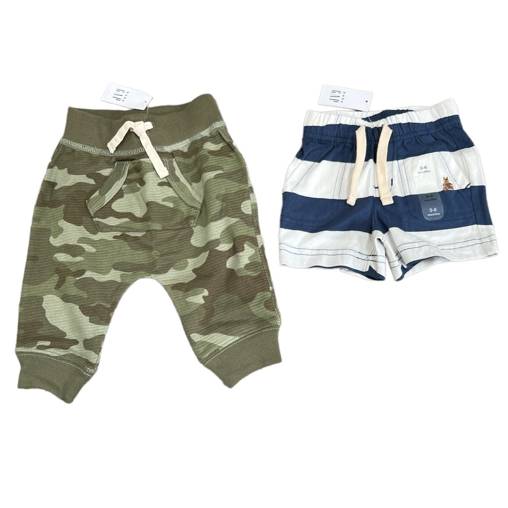 GAP 3-6 months baby pants and shorts